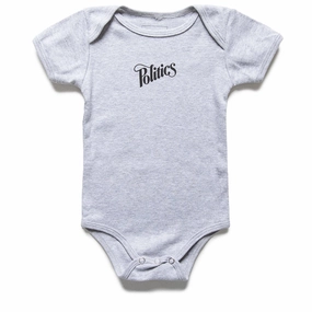 Kids Politics Onesie - Heather Grey
