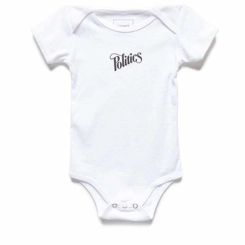 Kids Politics Onesie - White