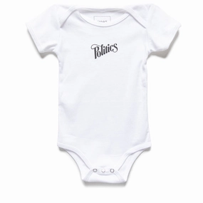 Kids Politics Onesie - White