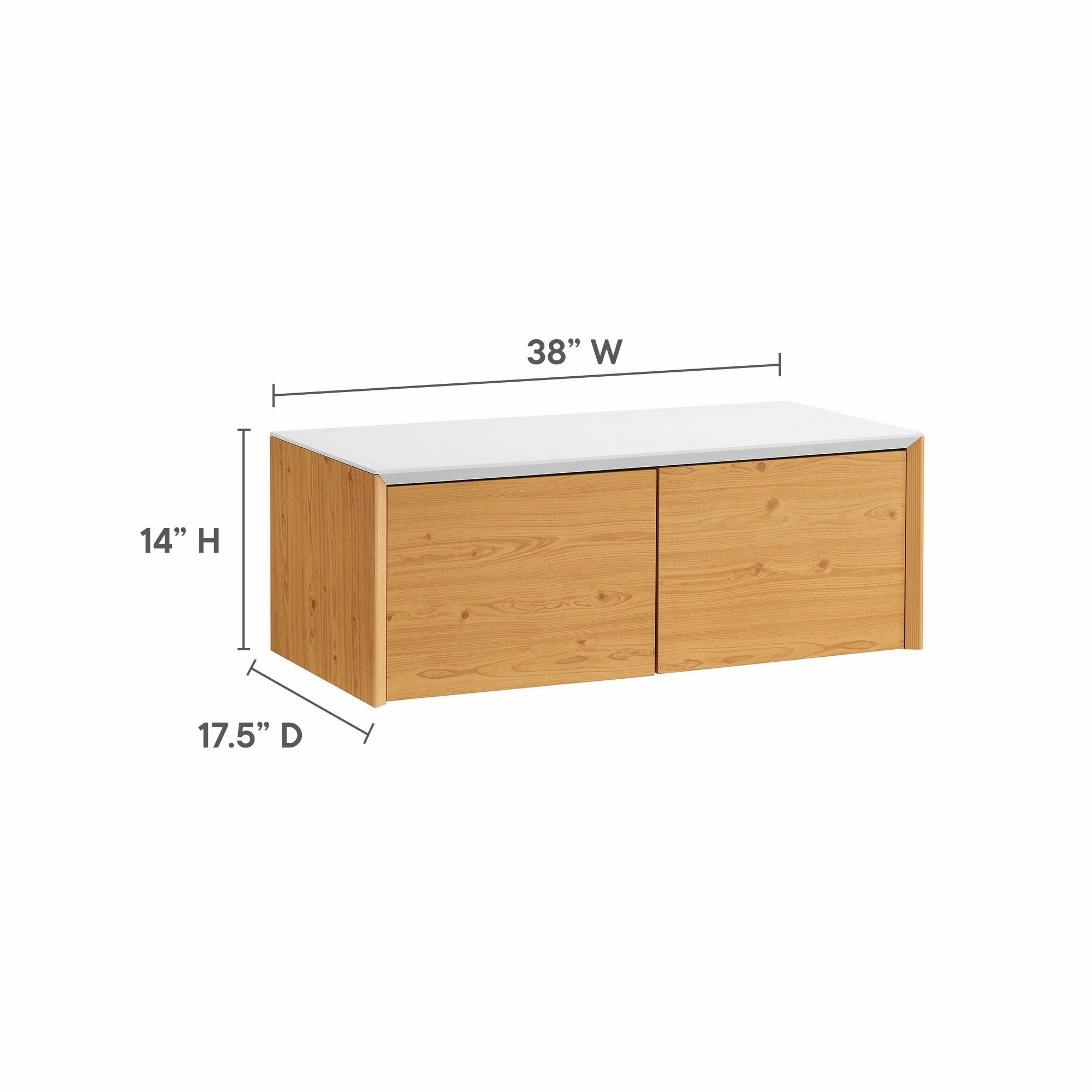 Kinetic Wall-Mount Office Storage Cabinet by Modway