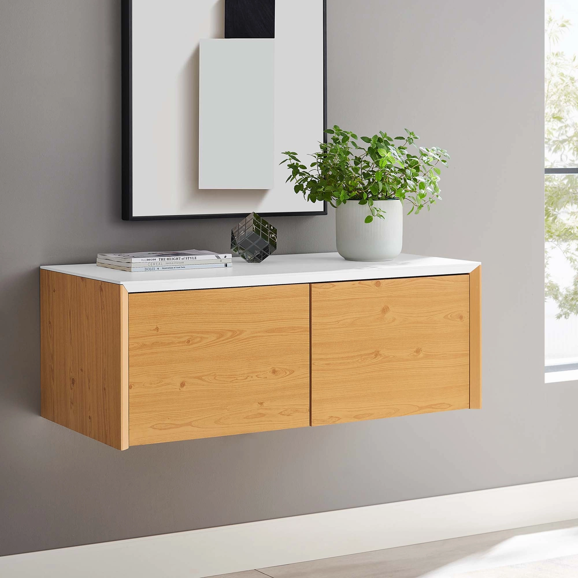 Kinetic Wall-Mount Office Storage Cabinet by Modway