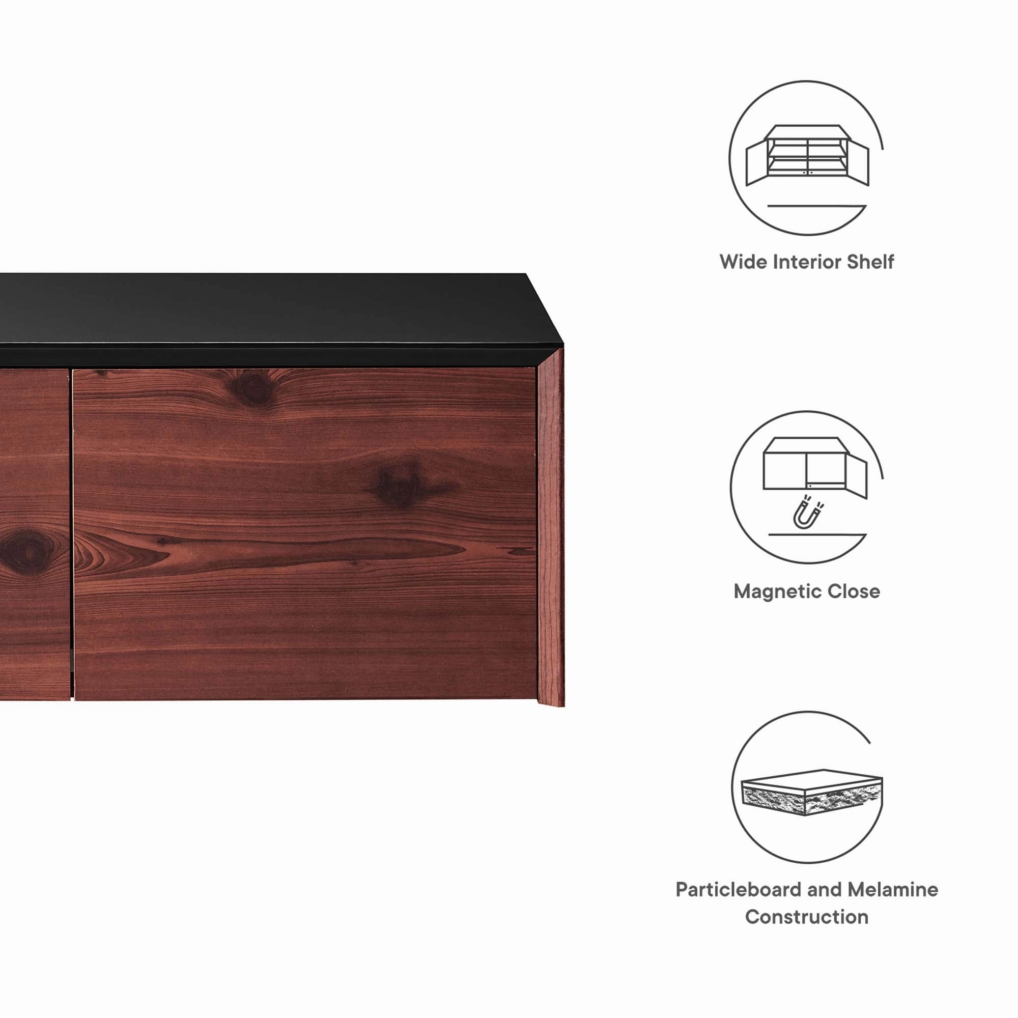 Kinetic Wall-Mount Office Storage Cabinet by Modway
