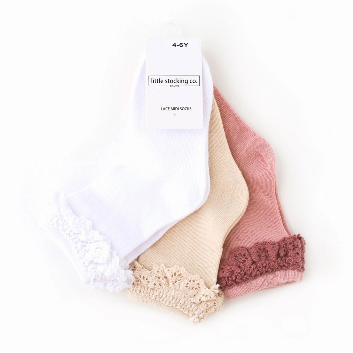 Lace Midi Sock 3-Pack - Girlhood