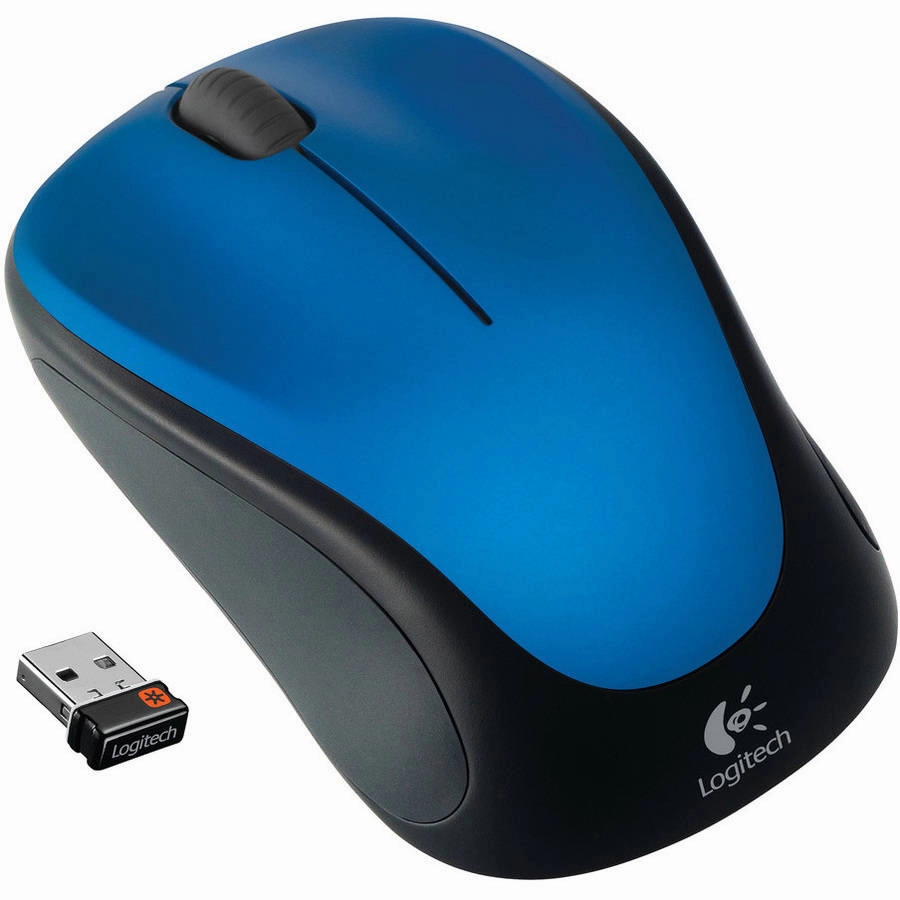 Logitech 910-002901 Wireless Mouse m317 with Unifying Receiver, Steel Blue