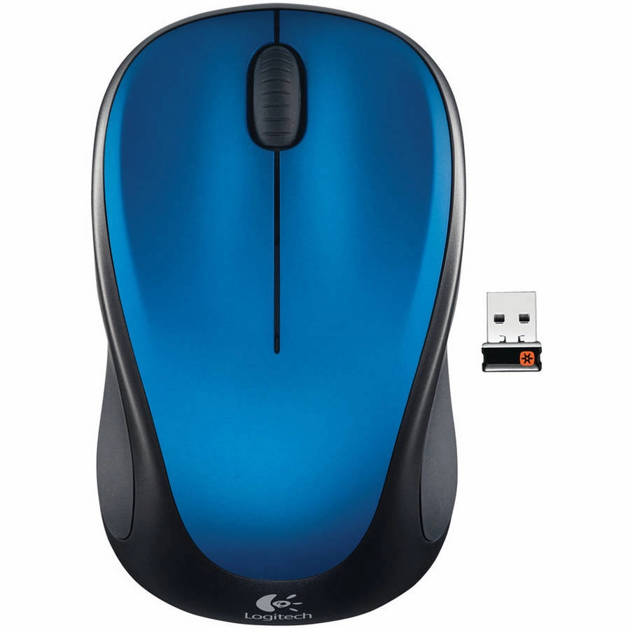 Logitech 910-002901 Wireless Mouse m317 with Unifying Receiver, Steel Blue