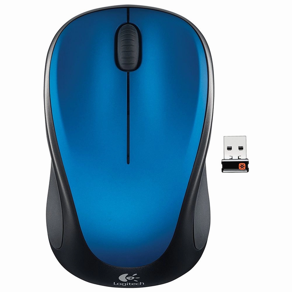 Logitech 910-002901 Wireless Mouse m317 with Unifying Receiver, Steel Blue