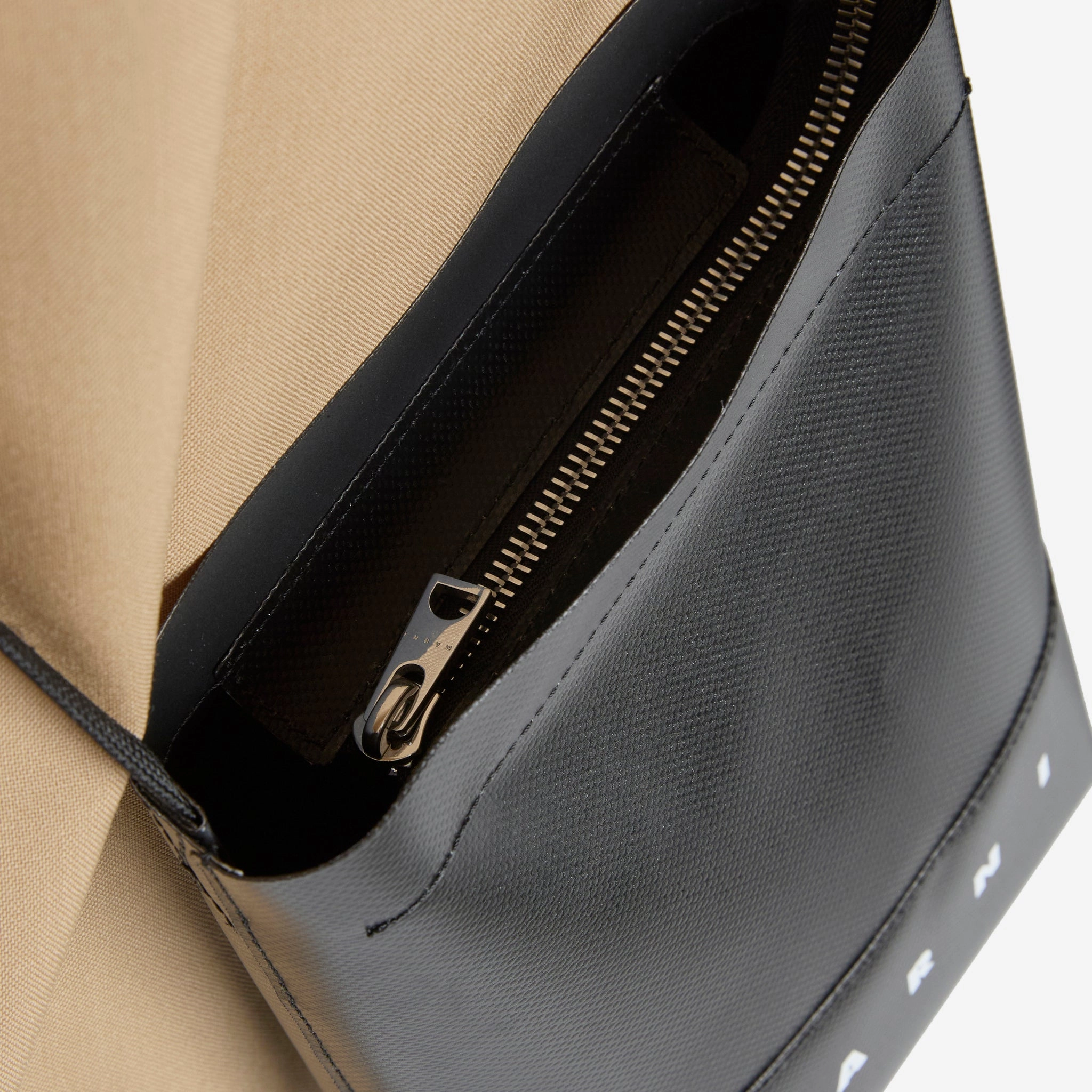 Logo-Printed Shoulder Bag Black