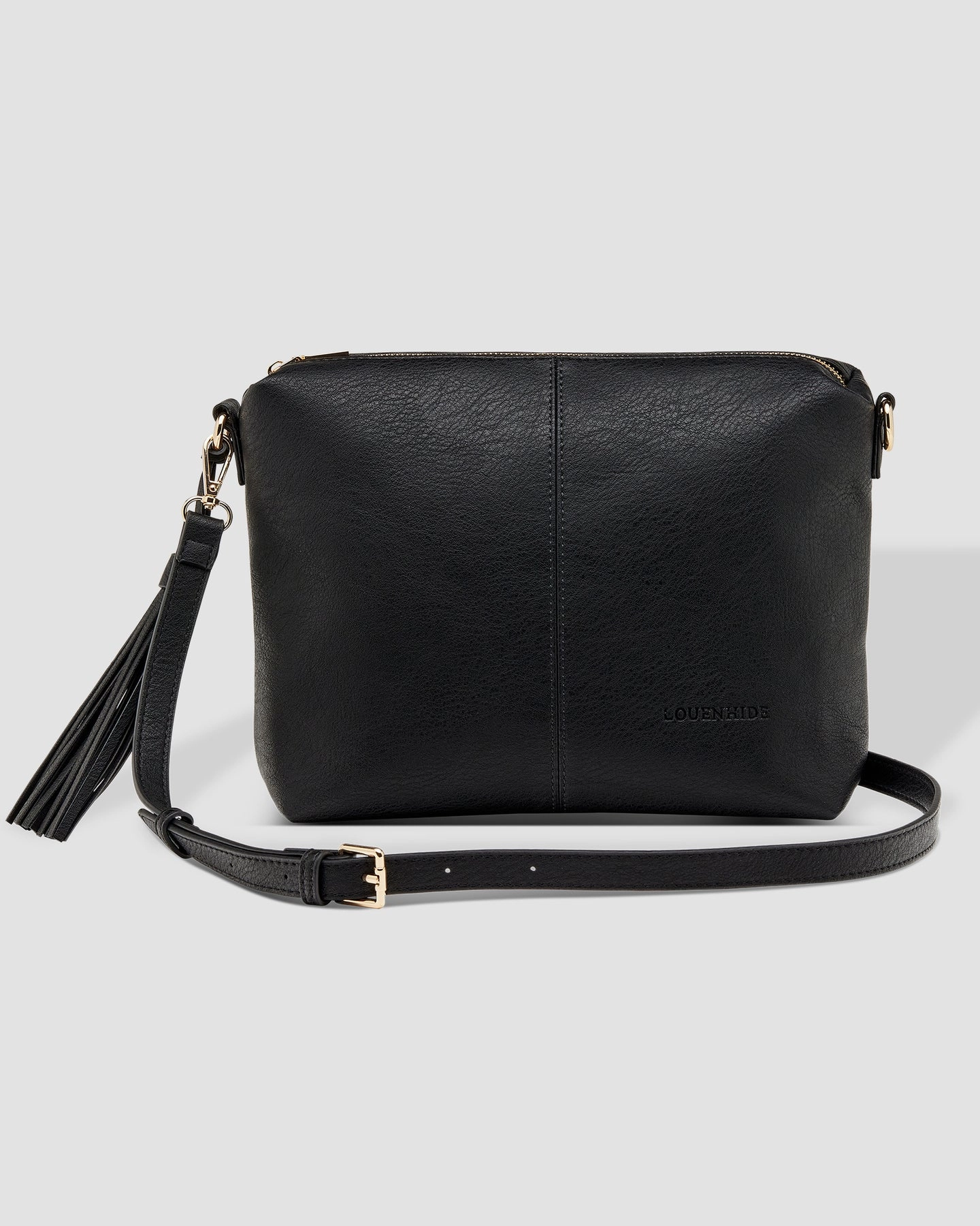 Louenhide Daisy Stripe Crossbody Bag Black