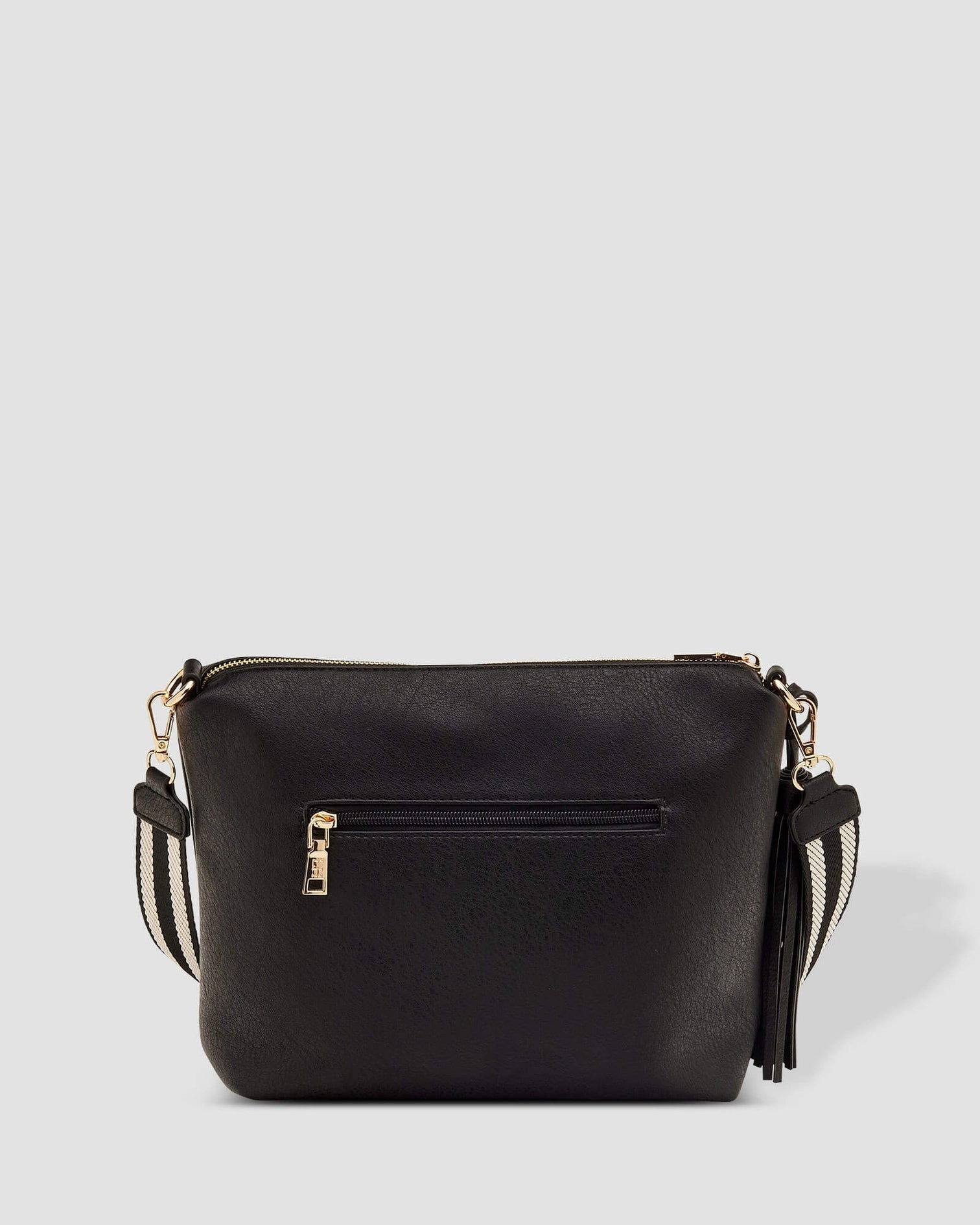 Louenhide Daisy Stripe Crossbody Bag Black