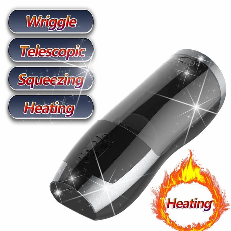 Lurevibe - Heating Piston Airplane Cup Electric Telescopic Full-automatic Masturbator Cup