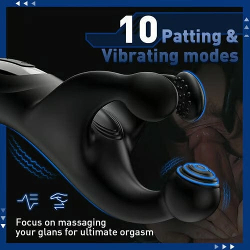 Lurevibe - SWEENEY 10 Patting & 10 Vibrating Male Vibrating Glans Trainer Stimulator