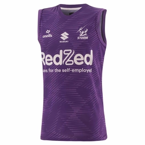 Men's NRL Melbourne Storm 2025 Purple Training Singlet