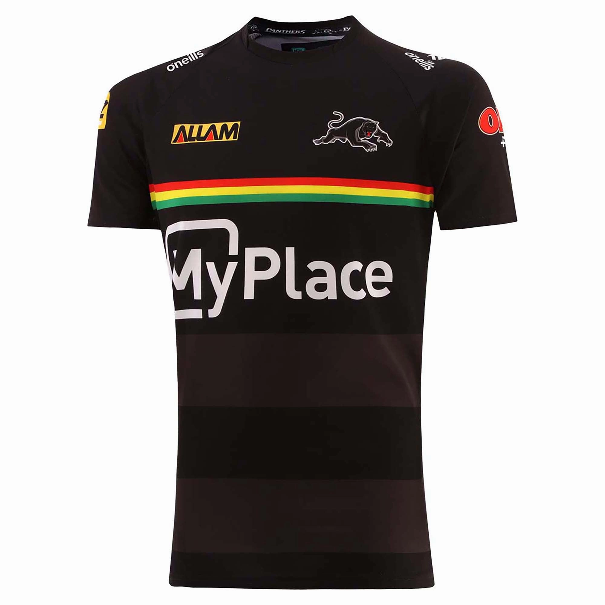 Men's NRL Penrith Panthers 2025 Black Training T-Shirt