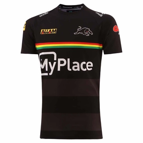 Men's NRL Penrith Panthers 2025 Black Training T-Shirt