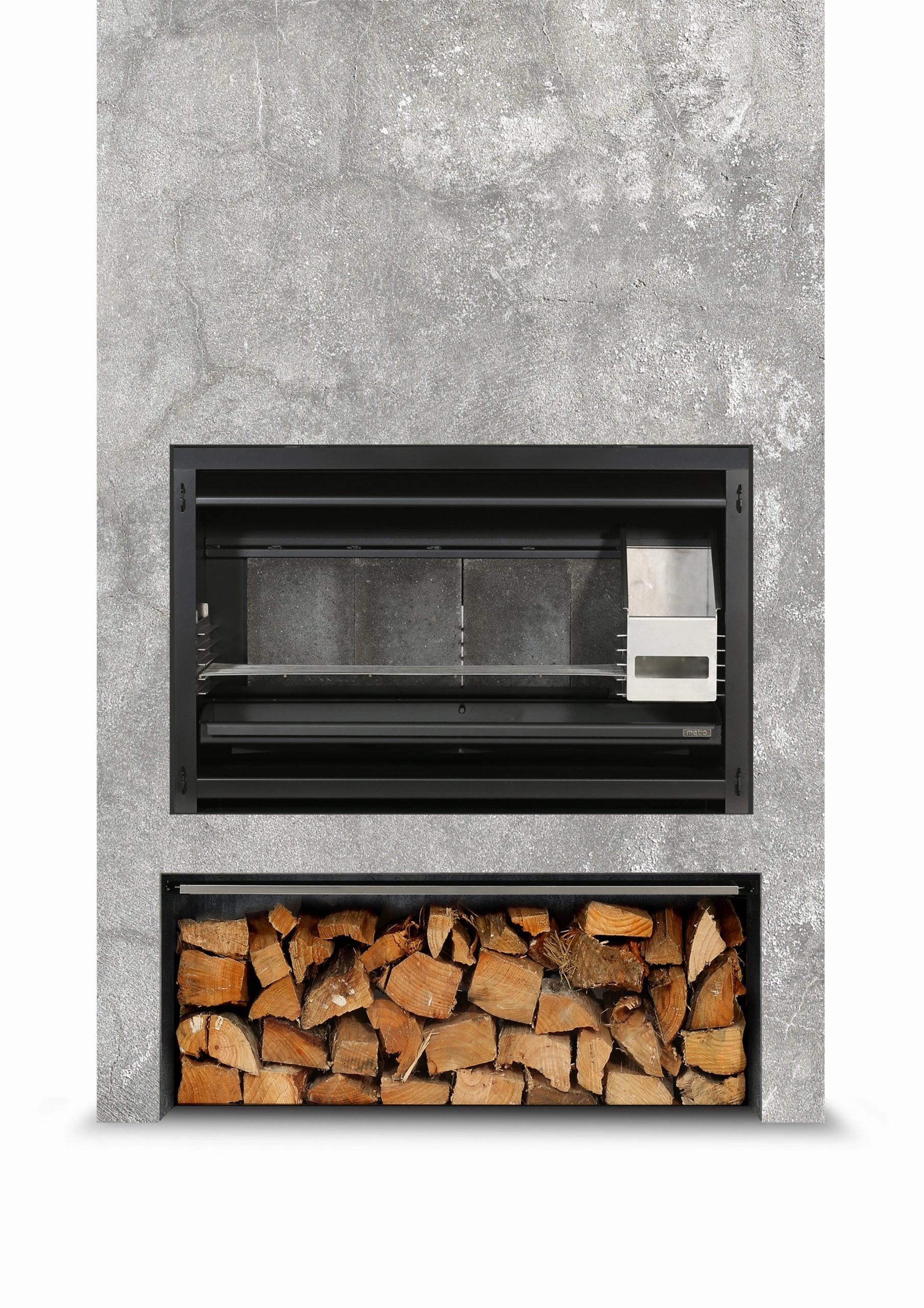 Metro Outdoor 1200 Braai Insert Fire & Flue System