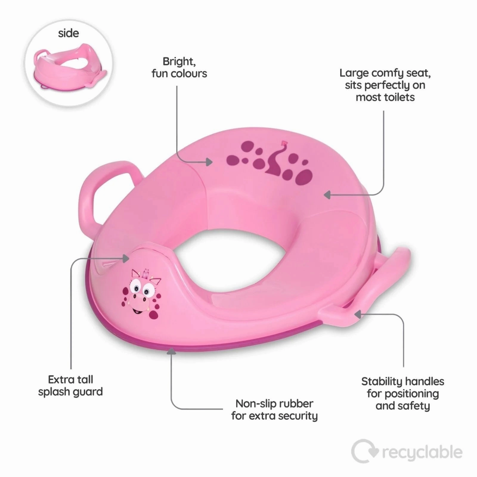 My Carry Potty - My Little Trainer Seat - Pink Dragon
