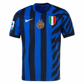 Nike Inter Milan Authentic Home Jersey w/ Serie A   Scudetto Patch 24/25 (Lyon Blue/Black)