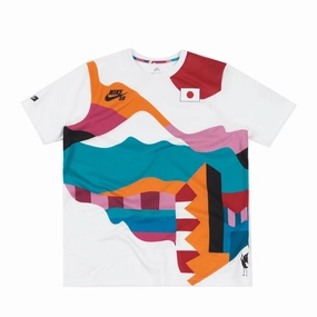 NIKE SB X PARRA JAPAN FEDERATION KIT WHITE JERSEY TEE (NEW)