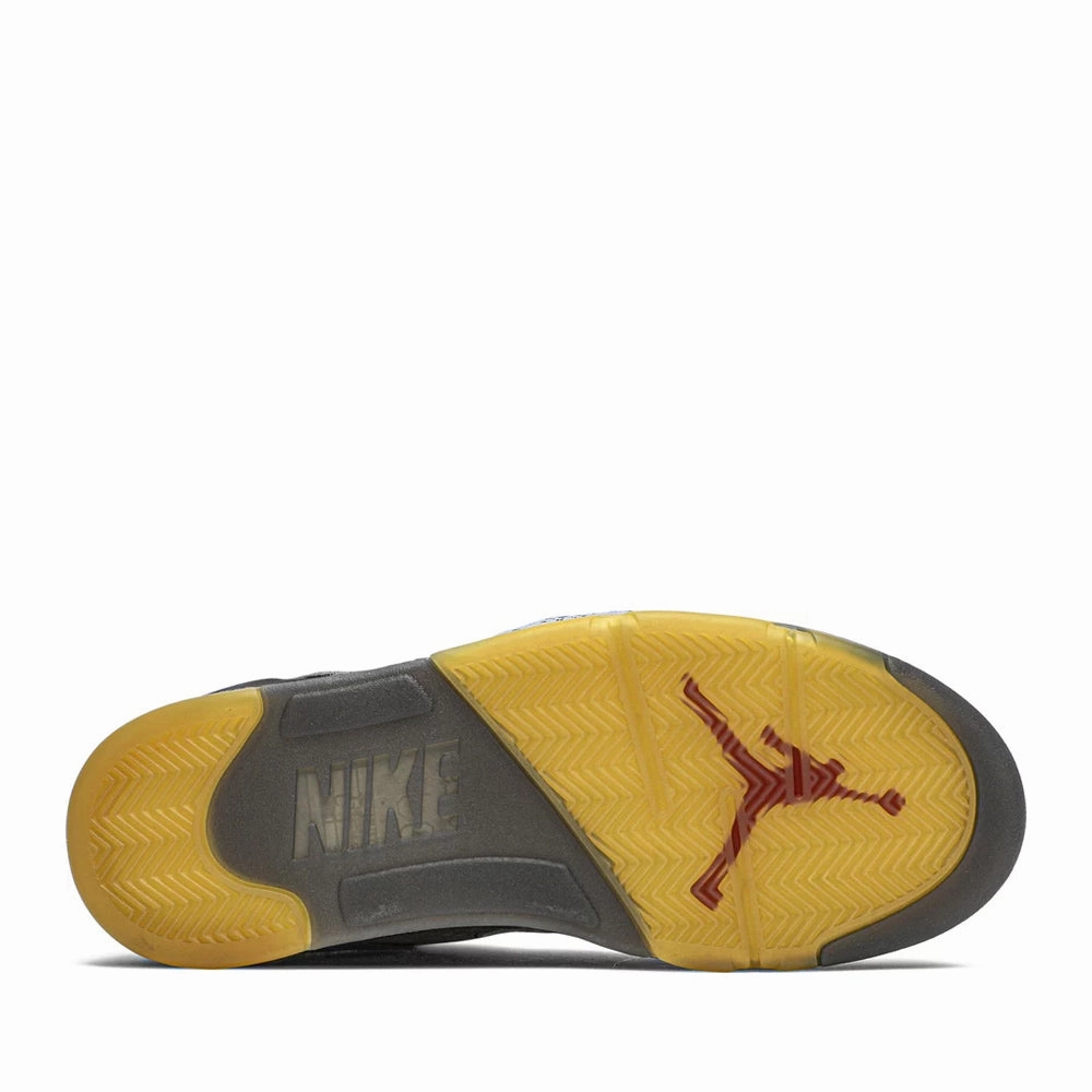 NIKE X OFFWHITE AIR JORDAN5 RETRO BLACK -