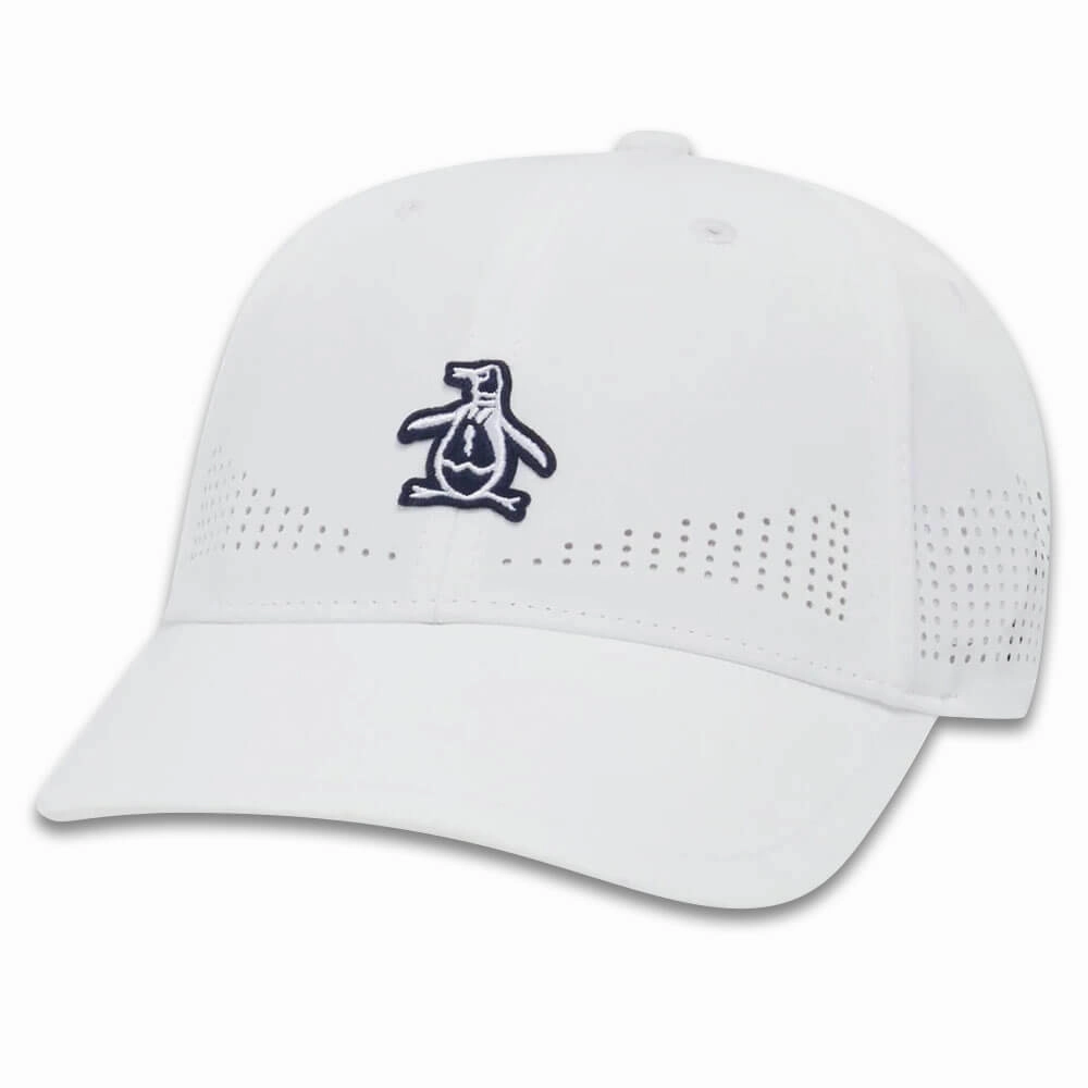 Original Penguin Country Club Perforated Golf Cap Bright White - SP25 Women