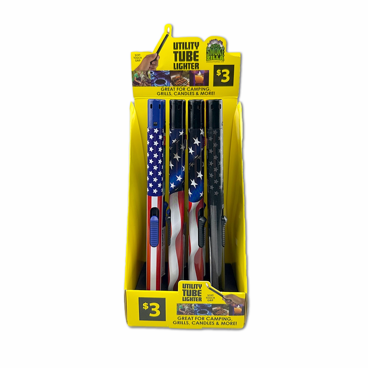 Patriotic Utility Tube Lighter - 12 Pieces Per Retail Ready Display 41729