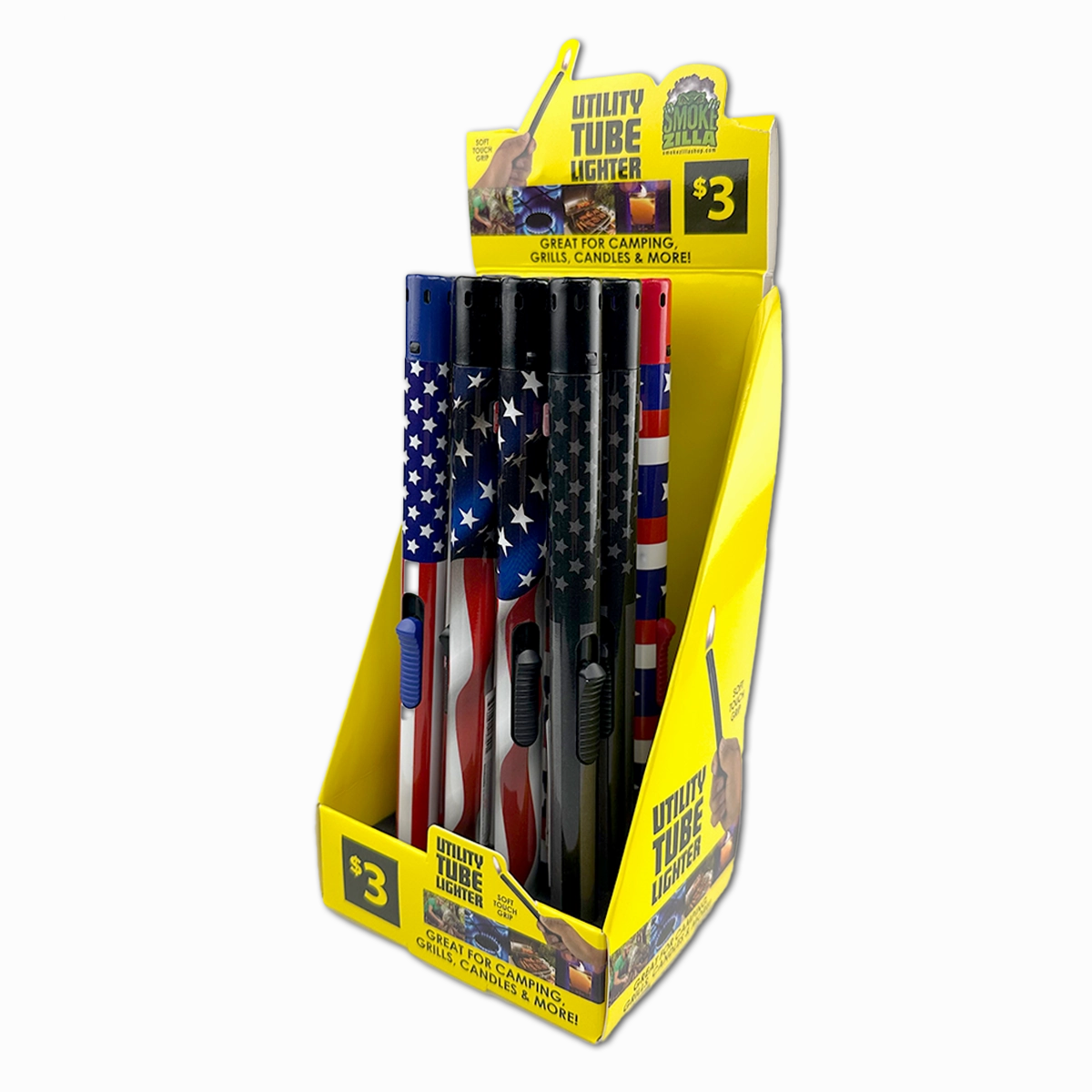 Patriotic Utility Tube Lighter - 12 Pieces Per Retail Ready Display 41729
