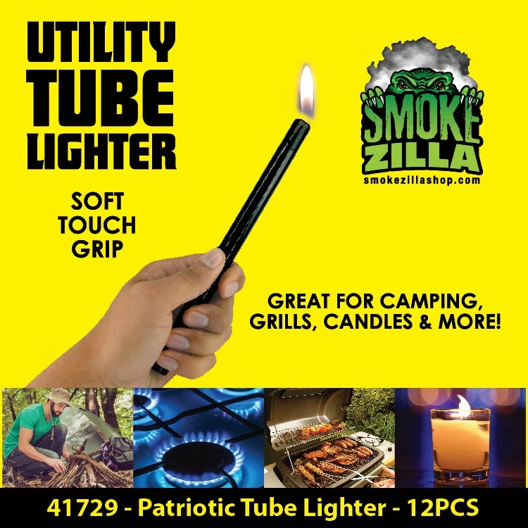 Patriotic Utility Tube Lighter - 12 Pieces Per Retail Ready Display 41729