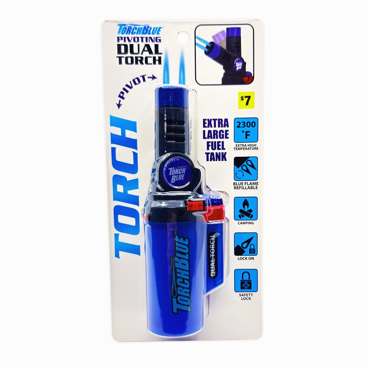 Pivoting Dual Torch Lighter - 4 Pieces Per Retail Ready Display 41520