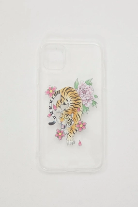 Print Tiger Flower Print Iphone 11 Case