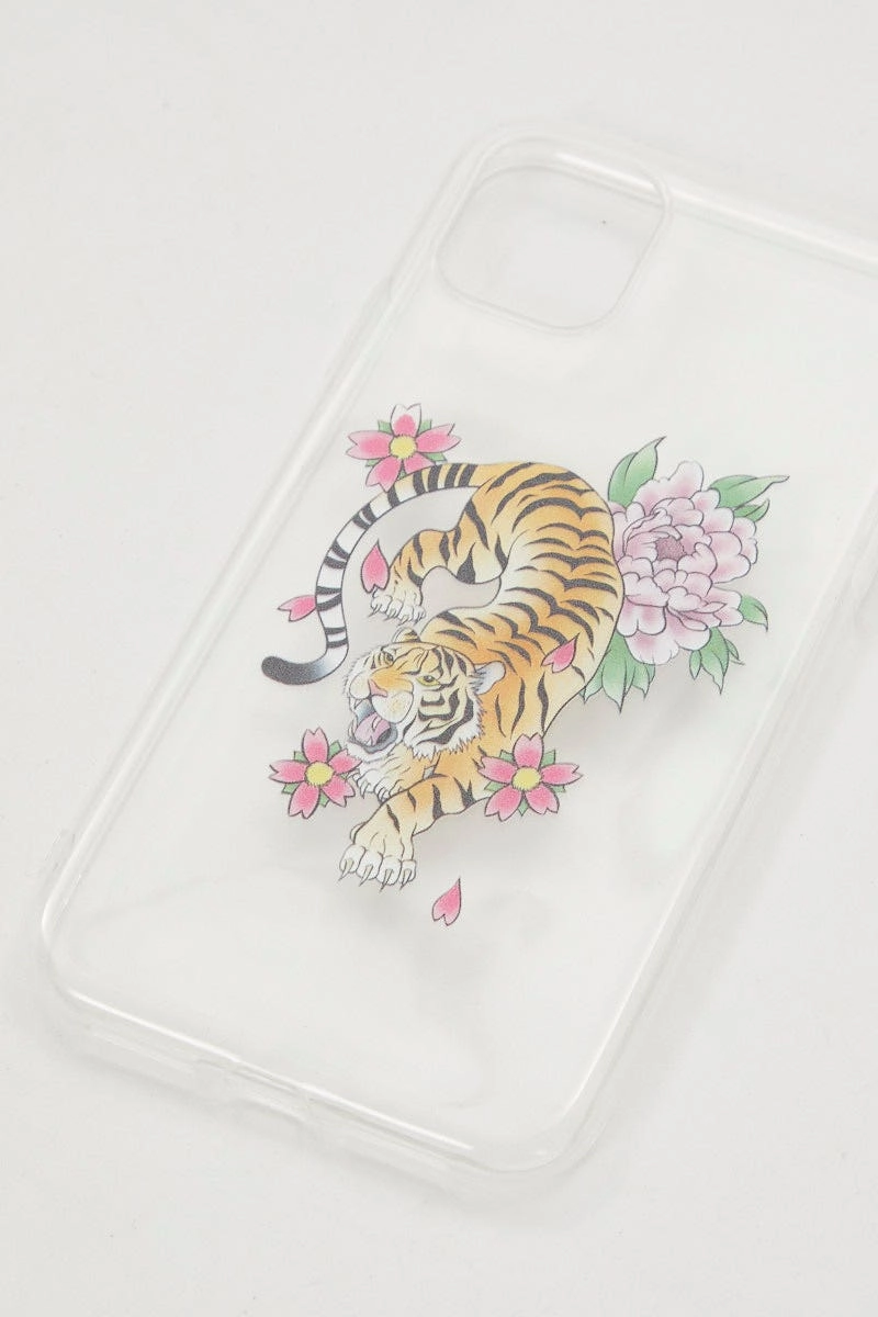 Print Tiger Flower Print Iphone 11 Case