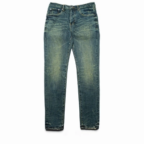 Purple Brand Dirty Patina Low Rise Skinny Jean - Dark Indigo