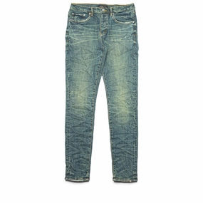 Purple Brand Married Vintage Verdigris Low Rise Skinny Jean - Mid Indigo