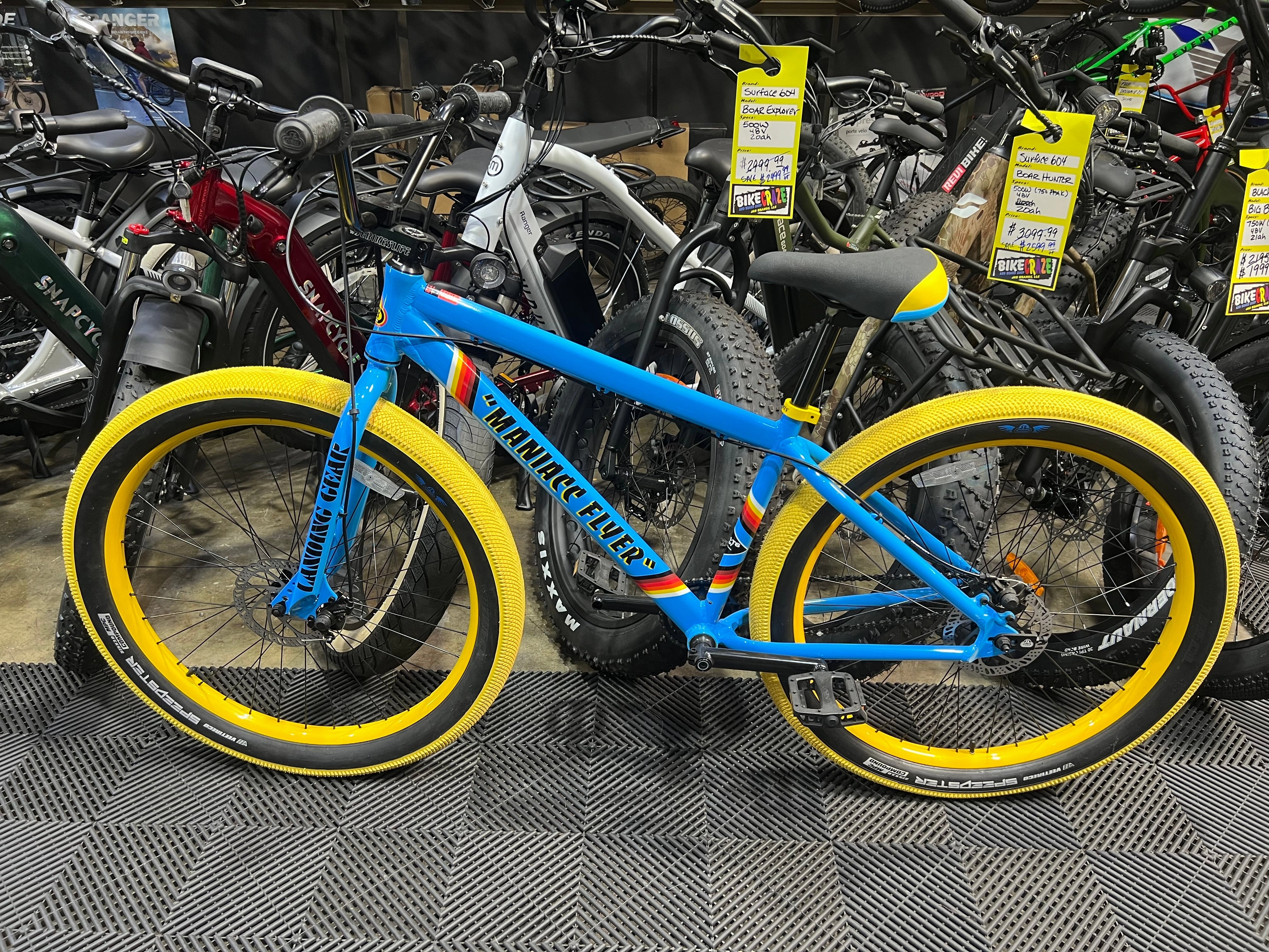 SE Bikes Maniacc Flyer 27.5  BMX Bike SE Blue 2021