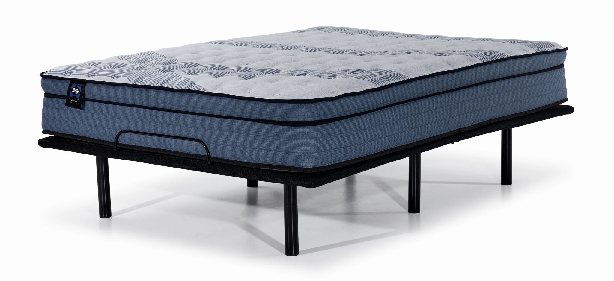 Sealy® Essentials Remy Firm Eurotop Twin XL Mattress and L2 Motion Adjustable Base 2.0