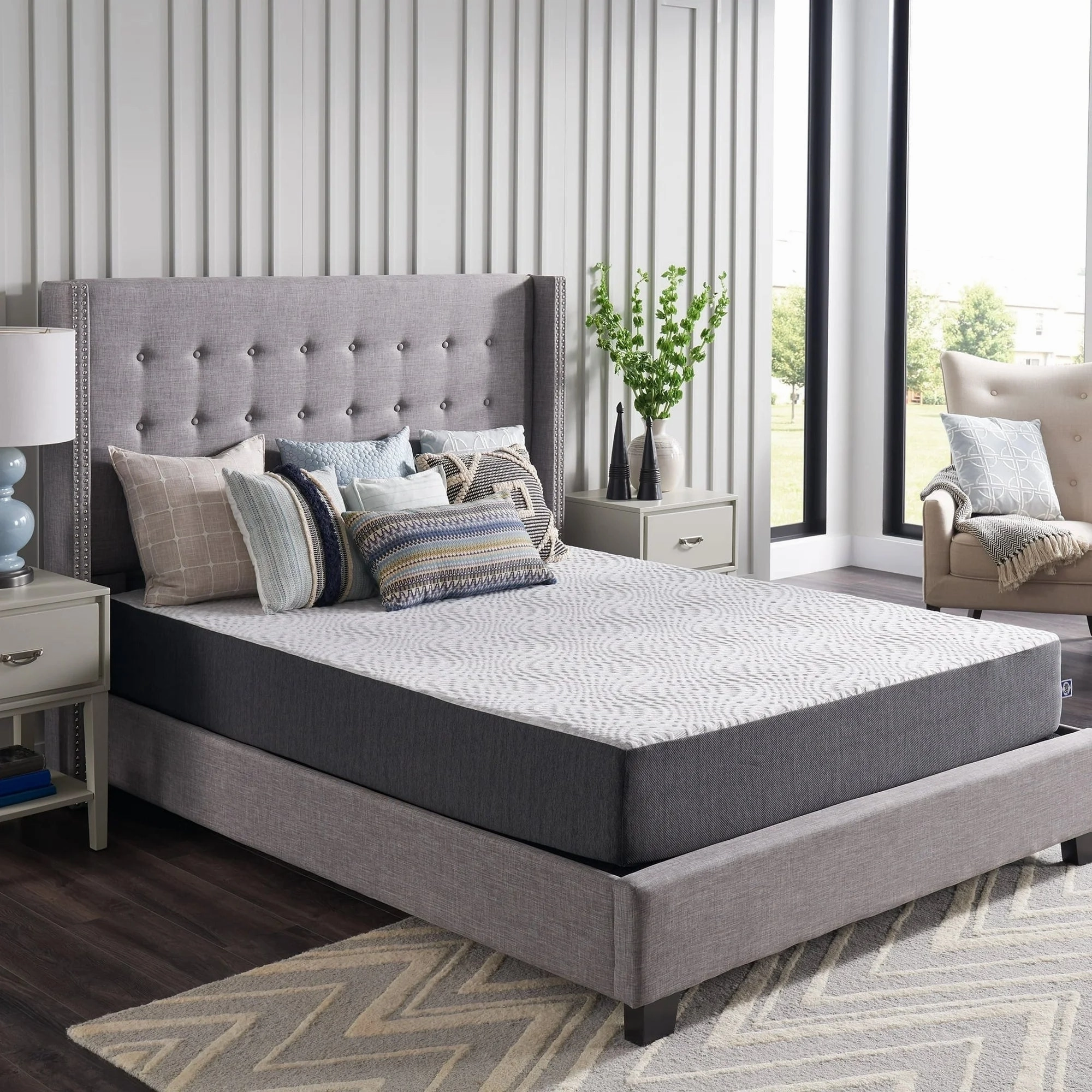 Sealy F03-00154-KG0 Essentials 10" King Gel Memory Foam Mattress-in-a-Box, Adult