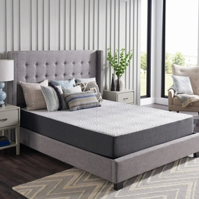 Sealy F03-00154-KG0 Essentials 10" King Gel Memory Foam Mattress-in-a-Box, Adult