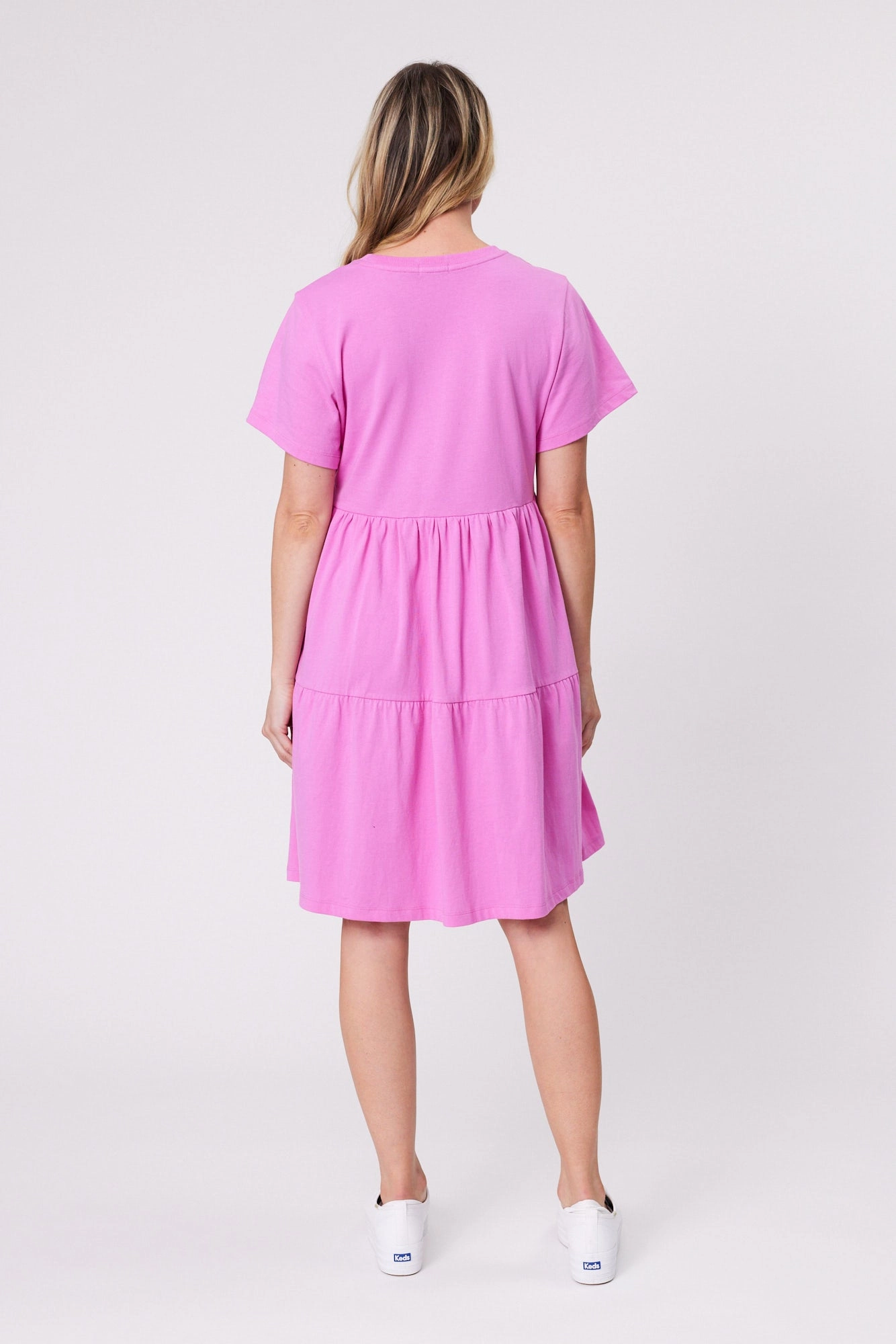 Shine On Essentials Empire Line Dress Super Pink