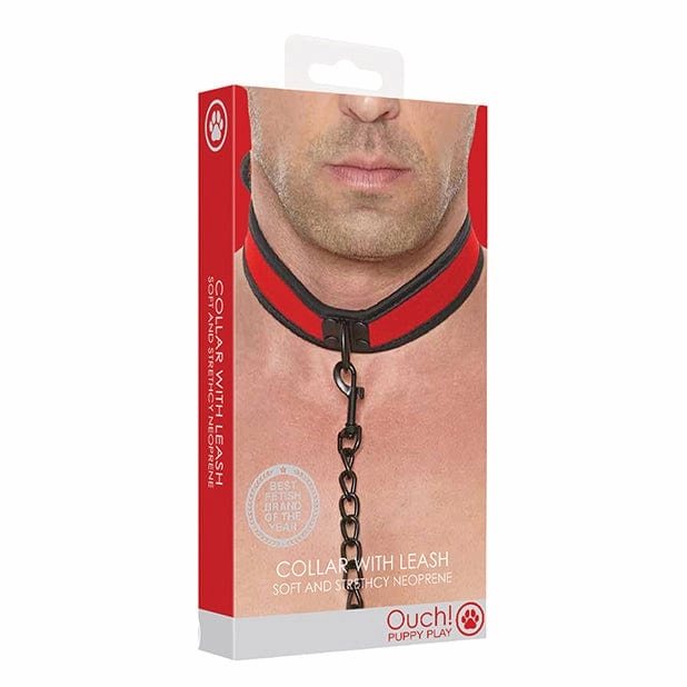 Shots - Ouch Puppy Play Puppy Collar with Leash