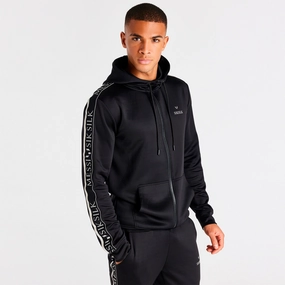 SikSilk x Messi Taped Full Zip Hoodie / Black