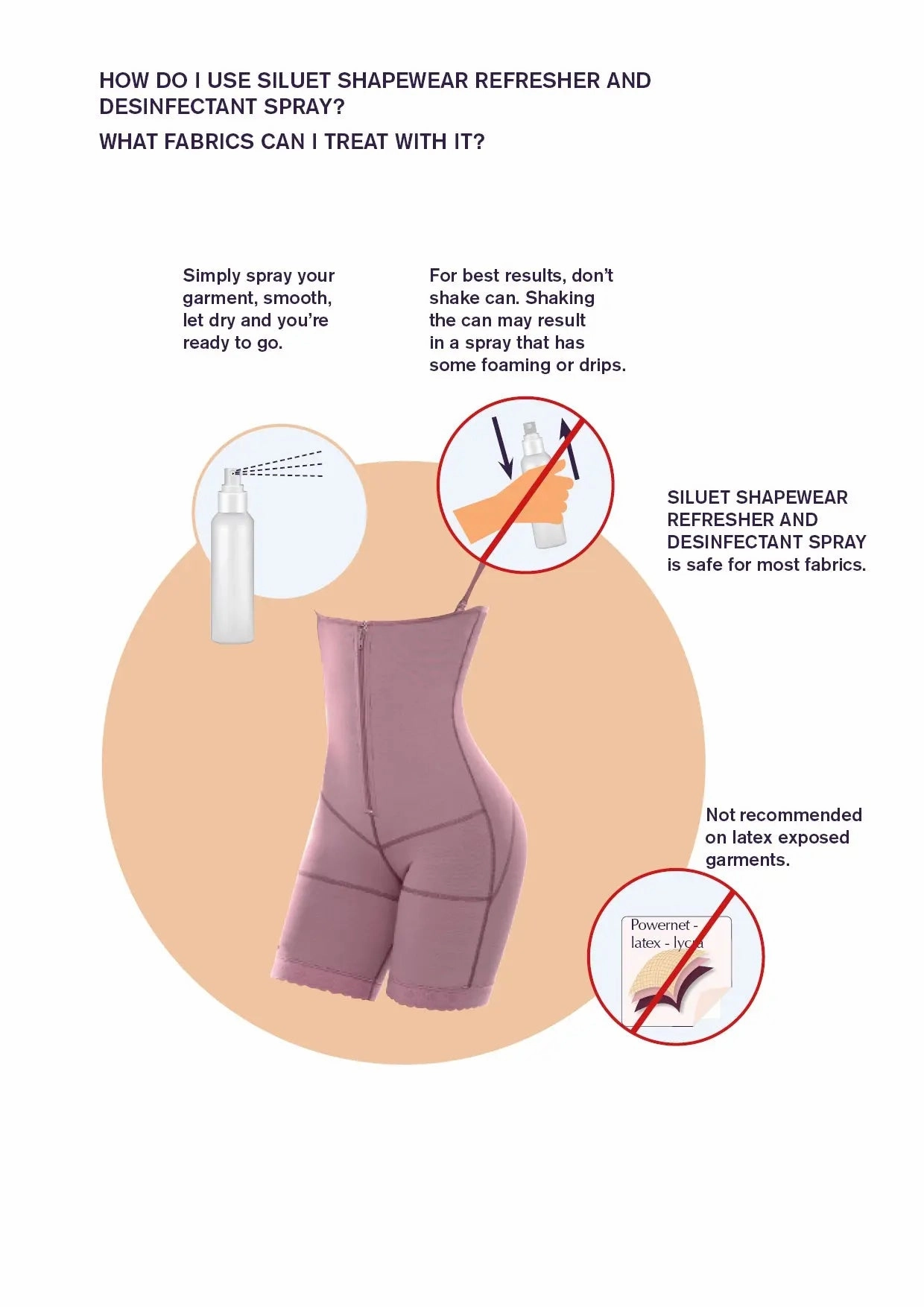 Siluet - Shapewear Refresher and Disinfectant Spray 8.11 oz