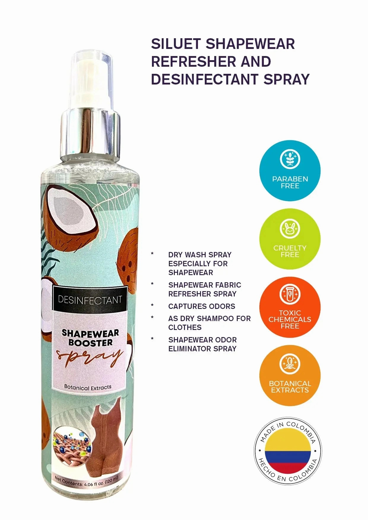 Siluet - Shapewear Refresher and Disinfectant Spray 8.11 oz