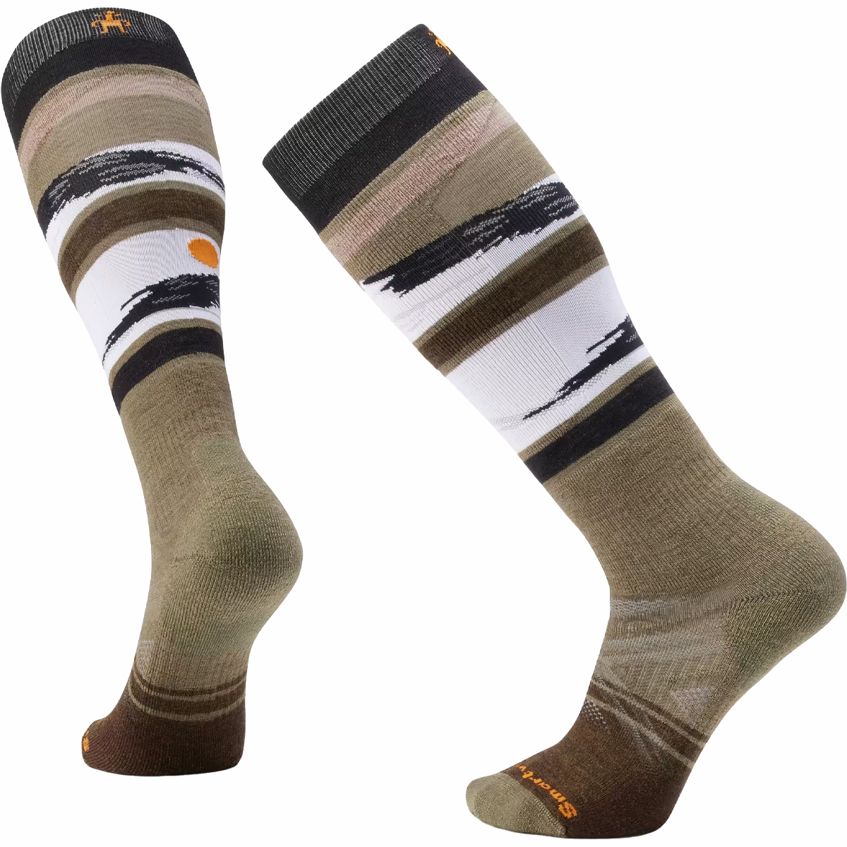Ski Full Cushion Midnight Pattern Over The Calf Socks