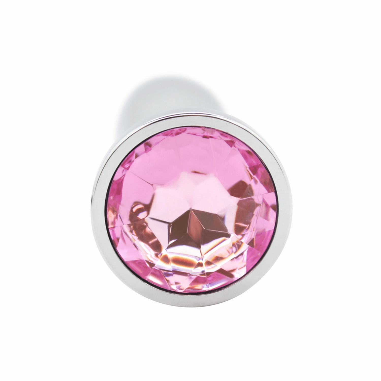 Tail Screw Weighted Metal Butt Plug with Jewel - Detachable Screw Plug