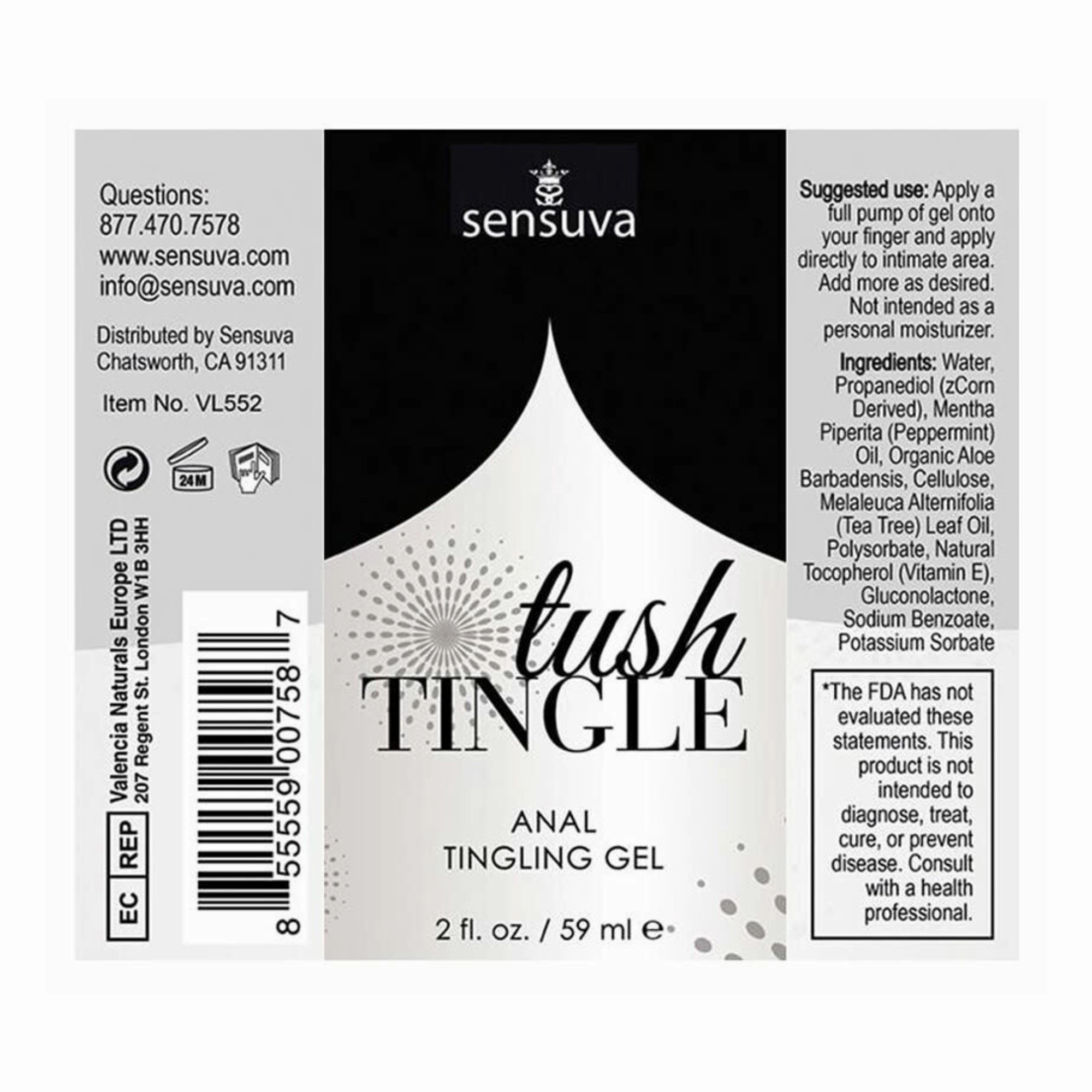 Tush Tingle Anal Tingling Gel