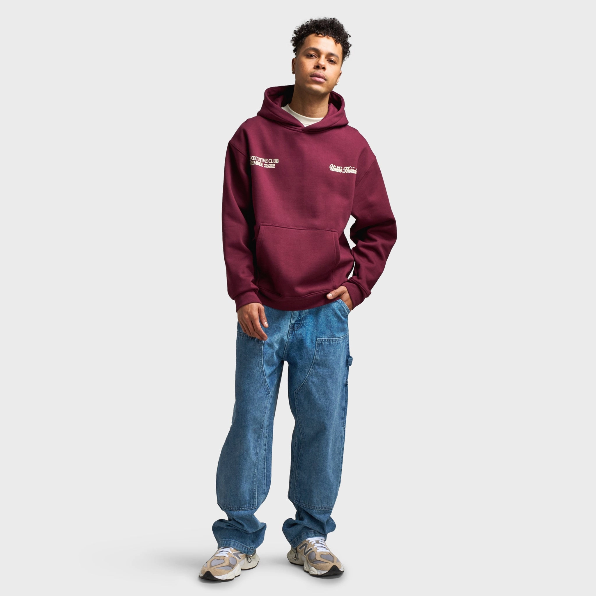 Unlike Humans Fremont Pullover Hoodie / Windsor Wine