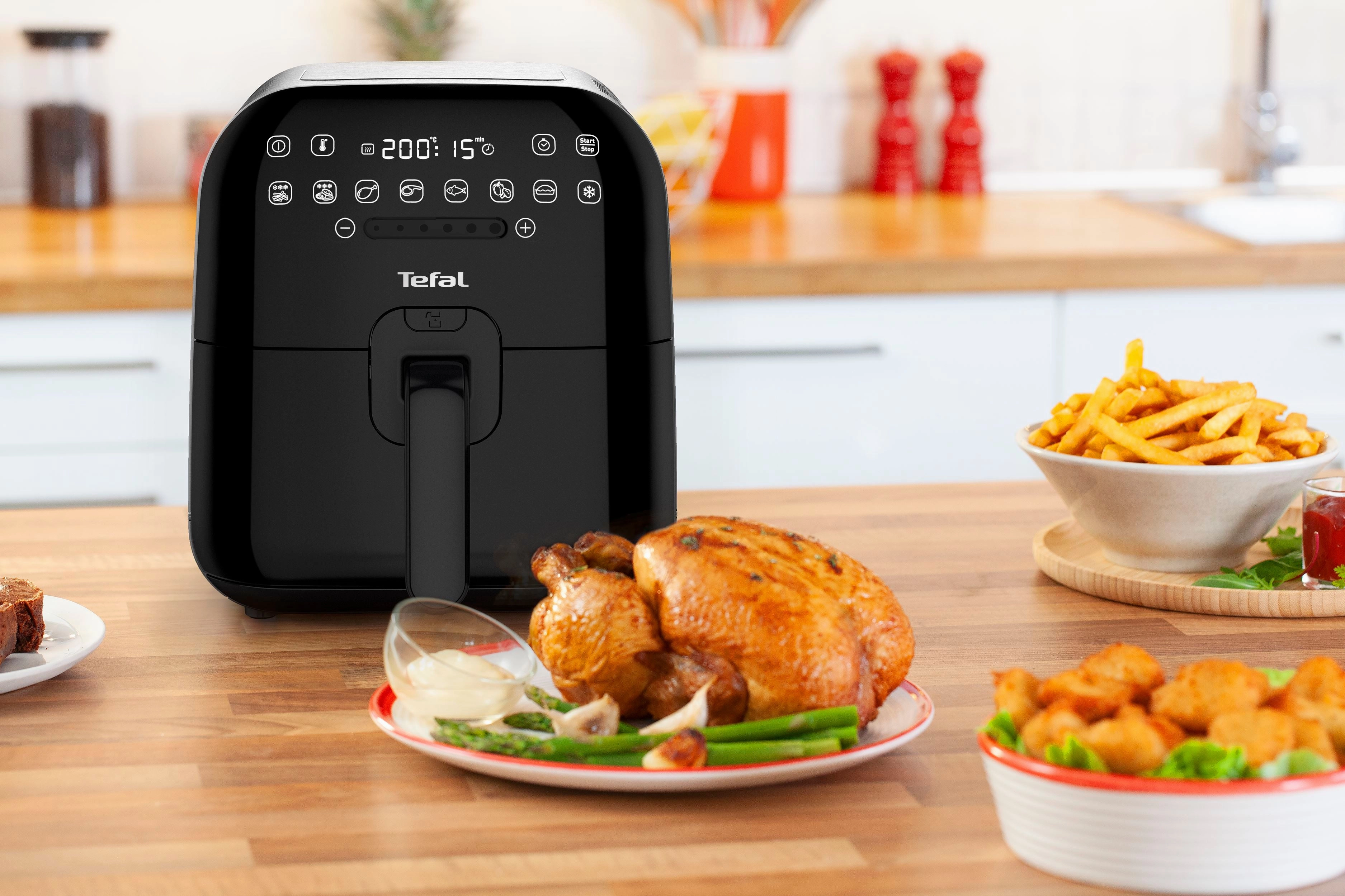 User manual and frequently asked questions Tefal Ultimate Fry Deluxe FX202D Air Fryer