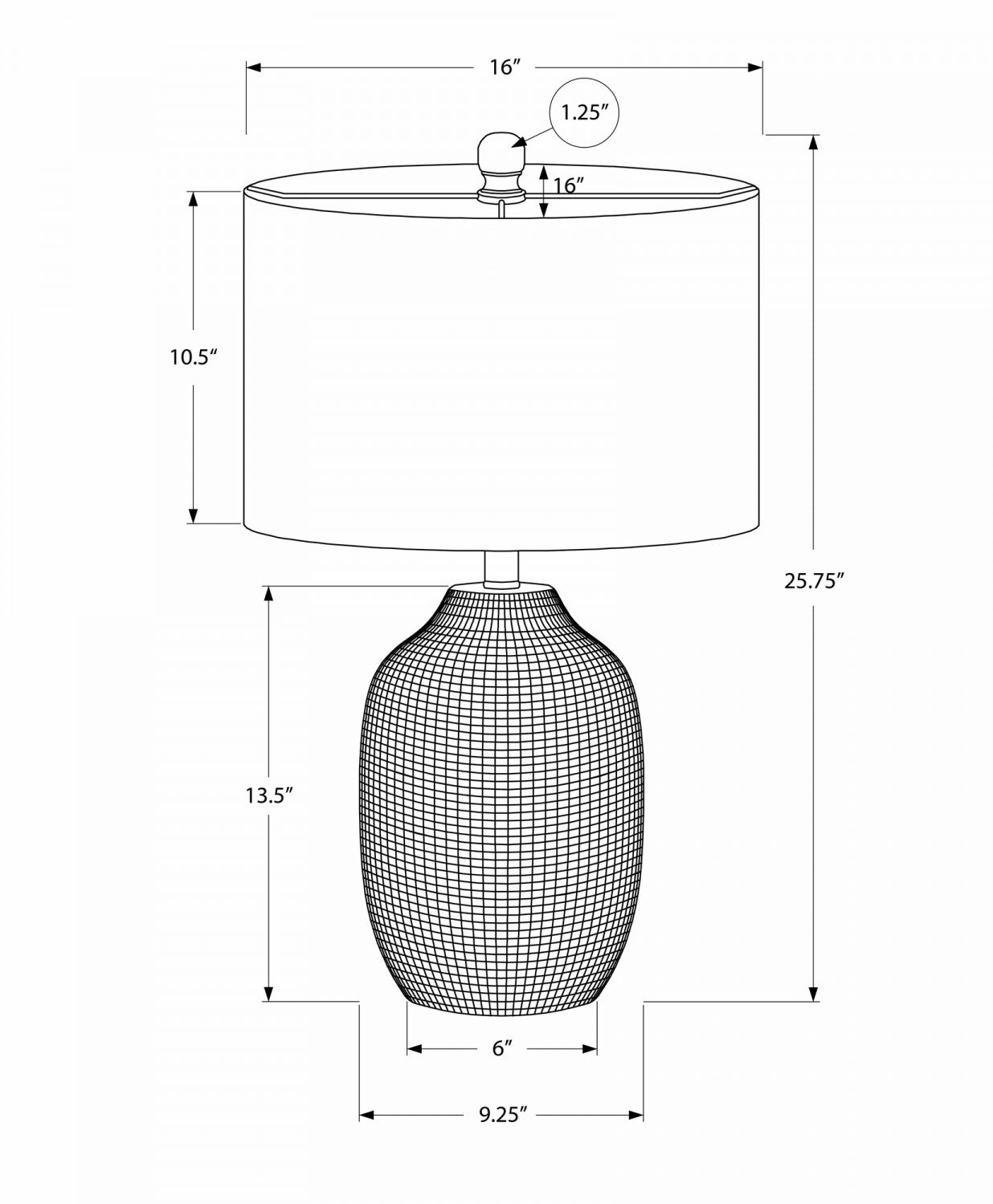 Yardley Table Lamp - Black